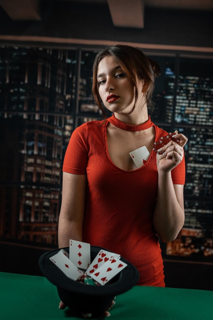 Live blackjack table with dealer and multiple camera angles