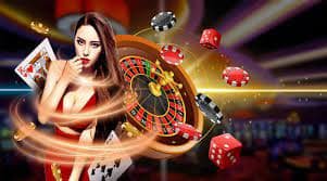 Roulette wheel in motion during live spin